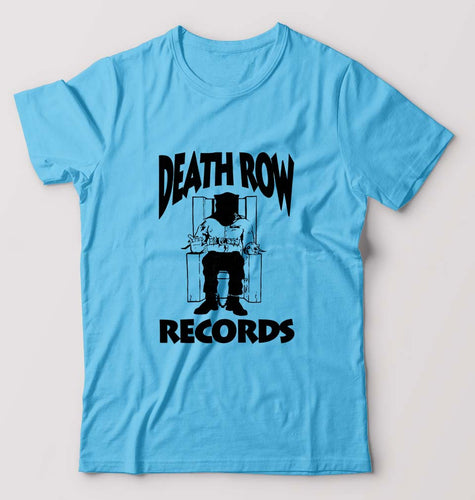 Death Row Records T-Shirt for Men-Light Blue-Ektarfa.online