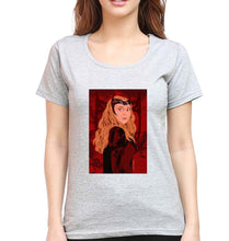 Load image into Gallery viewer, Scarlet Witch Wanda T-Shirt for Women-Grey Melange-Ektarfa.online
