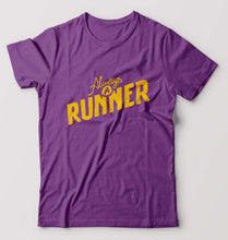 Load image into Gallery viewer, Runner Running T-Shirt for Men-Purple-Ektarfa.online
