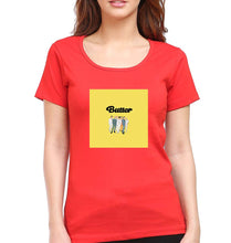 Load image into Gallery viewer, BTS Butter T-Shirt for Women-Red-Ektarfa.online
