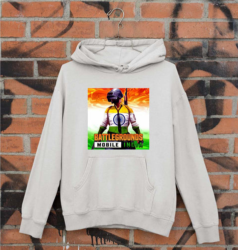 Battlegrounds Mobile India (BGMI) Unisex Hoodie for Men/Women-Grey Melange-Ektarfa.online