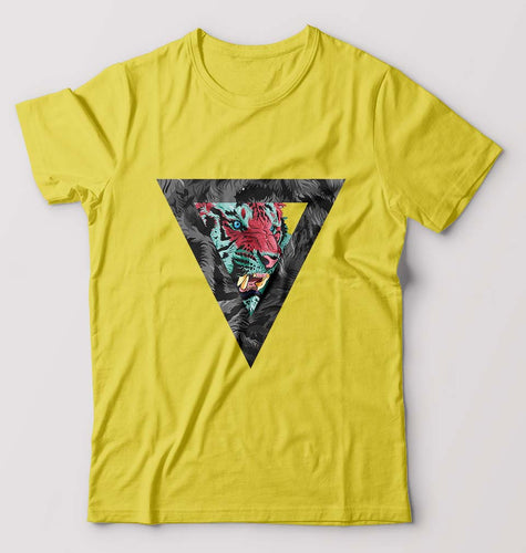 Tiger T-Shirt for Men-Yellow-Ektarfa.online