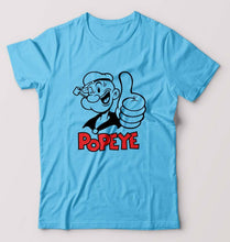 Load image into Gallery viewer, Popeye T-Shirt for Men-Light Blue-Ektarfa.online
