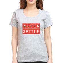Load image into Gallery viewer, OnePlus T-Shirt for Women-Grey Melange-Ektarfa.online
