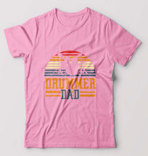 Load image into Gallery viewer, Drummer Dad T-Shirt for Men-Light Baby Pink-Ektarfa.online
