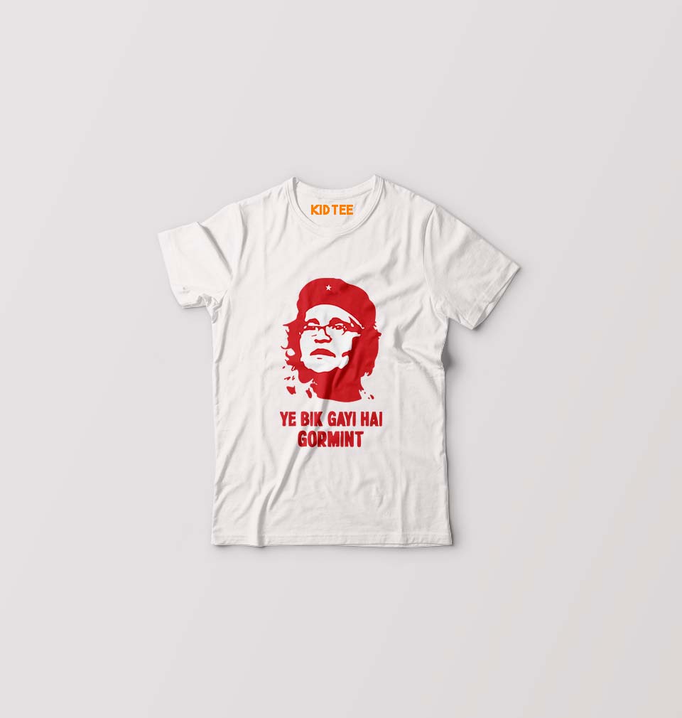 Ye Bik Gayi Hai GorMint Kids T-Shirt for Boy/Girl-White-Ektarfa.online