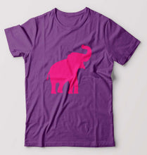Load image into Gallery viewer, Pink Elephant T-Shirt for Men-Purple-Ektarfa.online
