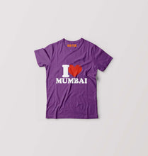 Load image into Gallery viewer, I Love Mumbai Kids T-Shirt for Boy/Girl-Purple-Ektarfa.online
