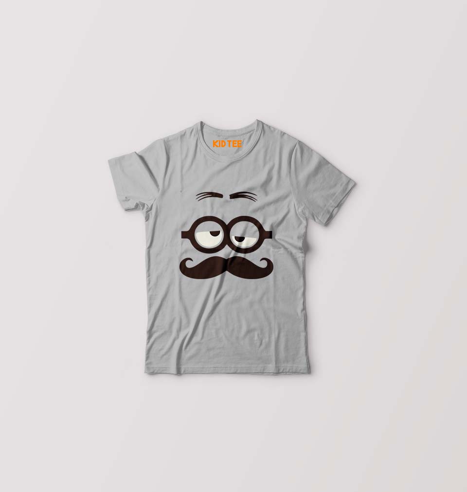 Minion Kids T-Shirt for Boy/Girl-Grey-Ektarfa.online