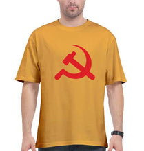 Load image into Gallery viewer, Communist party Oversized T-Shirt for Men-Golden Yellow-Ektarfa.online
