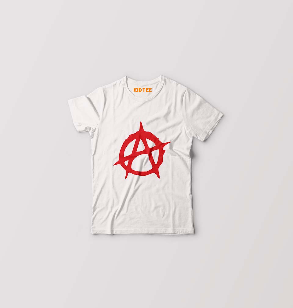 Anarchy Kids T-Shirt for Boy/Girl-White-Ektarfa.online