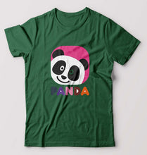 Load image into Gallery viewer, Panda T-Shirt for Men-Bottle Green-Ektarfa.online
