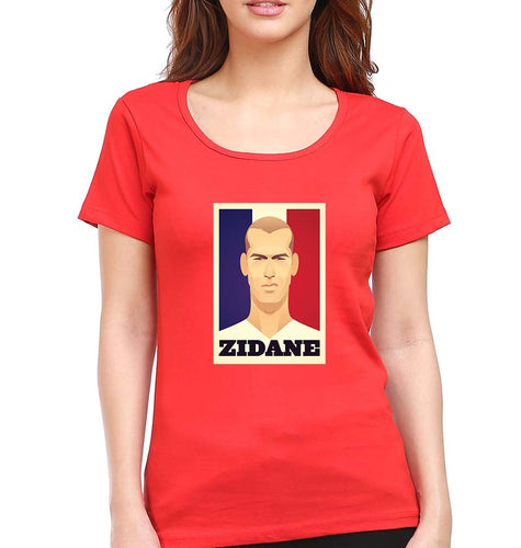 Zidane T-Shirt for Women-Red-Ektarfa.online