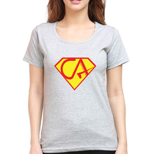 Load image into Gallery viewer, Chartered Accountants(CA) T-Shirt for Women-Grey Melange-Ektarfa.online
