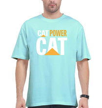 Load image into Gallery viewer, Cat Power Oversized T-Shirt for Men-Mint-Ektarfa.online
