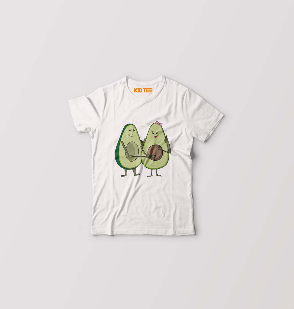 Avocado Kids T-Shirt for Boy/Girl-White-Ektarfa.online