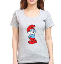 Load image into Gallery viewer, Papa Smurf T-Shirt for Women-Grey Melange-Ektarfa.online
