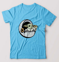 Load image into Gallery viewer, Yoda Star Wars T-Shirt for Men-Light Blue-Ektarfa.online
