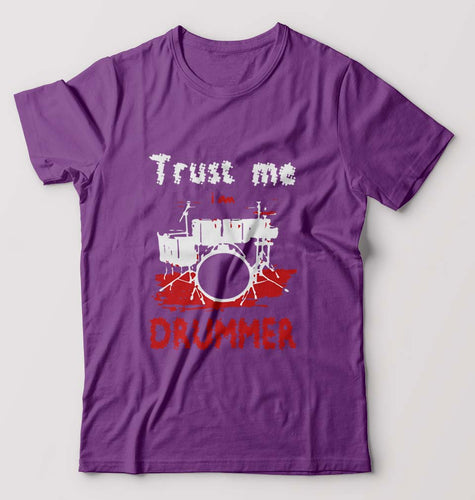 Drummer T-Shirt for Men-Purple-Ektarfa.online