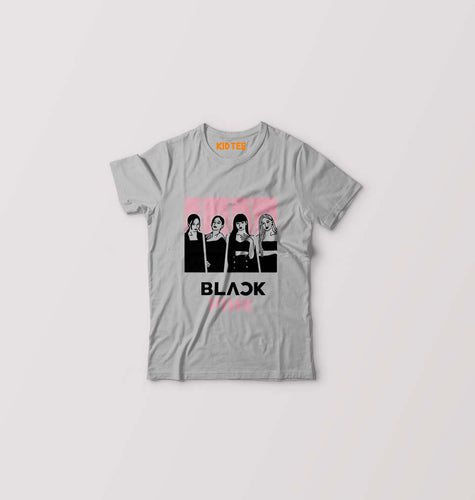 BLACKPINK Kids T-Shirt for Boy/Girl-Grey-Ektarfa.online