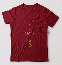 Load image into Gallery viewer, Cactus Jack Travis Scott T-Shirt for Men-S(38 Inches)-Maroon-Ektarfa.online

