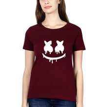 Load image into Gallery viewer, Marshmello T-Shirt for Women-Maroon-Ektarfa.online
