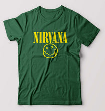 Load image into Gallery viewer, Nirvana T-Shirt for Men-Bottle Green-Ektarfa.online
