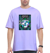 Load image into Gallery viewer, Trippy Stoner Psychedelic Oversized T-Shirt for Men-Lavender-Ektarfa.online
