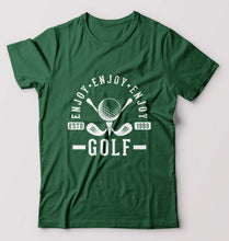 Load image into Gallery viewer, Golf T-Shirt for Men-Bottle Green-Ektarfa.online
