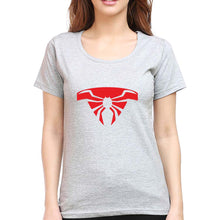 Load image into Gallery viewer, Spiderman Superhero T-Shirt for Women-Grey Melange-Ektarfa.online
