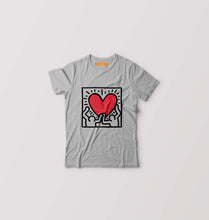 Load image into Gallery viewer, Keith Haring Kids T-Shirt for Boy/Girl-Grey-Ektarfa.online
