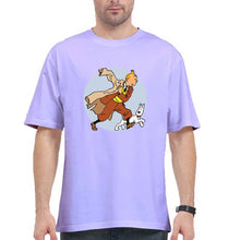 Load image into Gallery viewer, TinTin Oversized T-Shirt for Men-Lavender-Ektarfa.online
