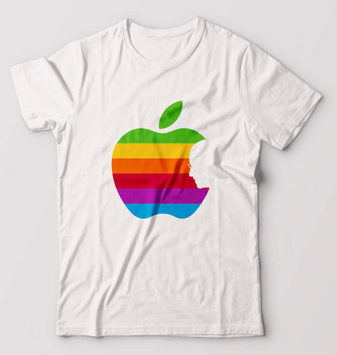 Steve Jobs Apple T-Shirt for Men-White-Ektarfa.online
