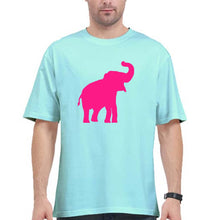 Load image into Gallery viewer, Pink Elephant Oversized T-Shirt for Men-Mint-Ektarfa.online

