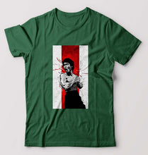 Load image into Gallery viewer, Bruce Lee T-Shirt for Men-Bottle Green-Ektarfa.online
