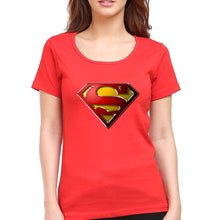 Load image into Gallery viewer, Superman Superhero T-Shirt for Women-Red-Ektarfa.online
