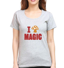Load image into Gallery viewer, Mushroom T-Shirt for Women-Grey Melange-Ektarfa.online
