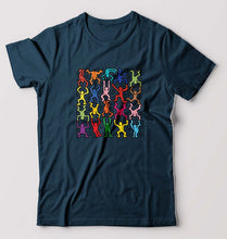 Load image into Gallery viewer, Keith Haring Funny T-Shirt for Men-Petrol Blue-Ektarfa.online
