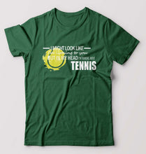 Load image into Gallery viewer, Tennis T-Shirt for Men-Bottle Green-Ektarfa.online
