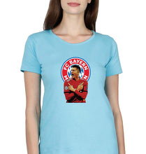 Load image into Gallery viewer, Robert Lewandowski T-Shirt for Women-Light Blue-Ektarfa.online
