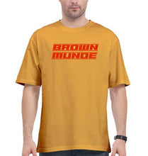 Load image into Gallery viewer, AP Dhillon Brown Munde Oversized T-Shirt for Men-Golden Yellow-Ektarfa.online
