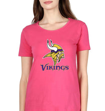 Load image into Gallery viewer, Vikings T-Shirt for Women-Pink-Ektarfa.online
