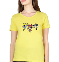 Load image into Gallery viewer, Powerpuff Girls T-Shirt for Women-Yellow-Ektarfa.online
