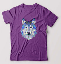 Load image into Gallery viewer, Wolf T-Shirt for Men-Purple-Ektarfa.online
