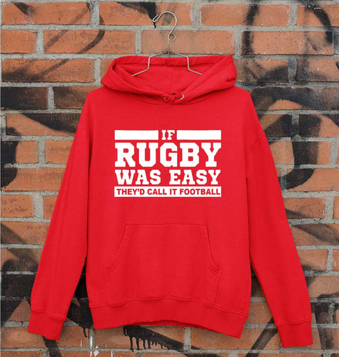 Rugby Unisex Hoodie for Men/Women-Red-Ektarfa.online