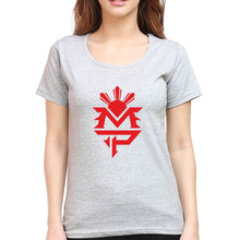 Load image into Gallery viewer, MP Manny Paquiao Pacman T-Shirt for Women-Grey Melange-Ektarfa.online
