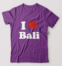 Load image into Gallery viewer, I Love Bali T-Shirt for Men-Purple-Ektarfa.online

