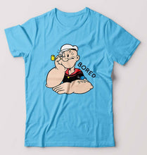 Load image into Gallery viewer, Popeye T-Shirt for Men-Light Blue-Ektarfa.online
