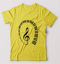 Load image into Gallery viewer, Piano T-Shirt for Men-Yellow-Ektarfa.online
