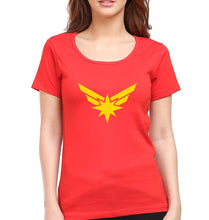Load image into Gallery viewer, Captain Marvel T-Shirt for Women-Red-Ektarfa.online
